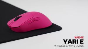 Fantech | FANTECH YARI E WG14E Gaming Mouse Wireless Right-handed Ergonomic Mice 70H Usage Time PAW3311 1000Hz RGB Mouse for PC