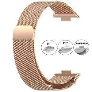 Magnetic Milanese Loop Band For Huawei Watch Fit4-Fit4 pro-FIT 3 Strap stainless steel correa for Huawei Fit2/Fit1 Accessories