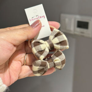 Butterfly Knot Fabric Hair Ties Childrens Hair Accessories Girls Hair Bands Autumn Winter Kids Elastic Hair Bands