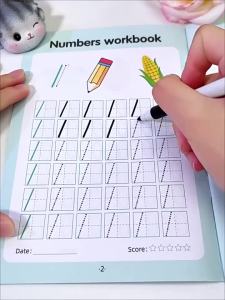 Sách Bài Tập Ma Trận Chấm Đỏ Kỹ Thuật Số Để Luyện Thư Pháp 0-100 Nét Sách Chép Ghi Chú Luyện Kiểm Soát Bút Để Học Viết