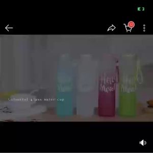 CHB Easy portable color-changing colorful water cup Tumbler Water cup Frosted tea cup