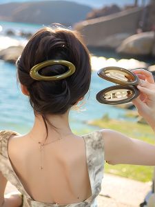 เรียบหรู สไตล์เกาหลี กิ๊บติดผมสําหรับผู้หญิง เรียบง่าย ฤดูใบไม้ผลิ โหลดผม Grips Half Up Ponytail Bun ผม Pins ทันสมัย อุปกรณ์เสริมผม