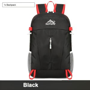 Outdoor Travel Bag Large Capacity Foldable Waterproof Backpack Lightweight Portable Adjustable Hiking Mountaineering Bag