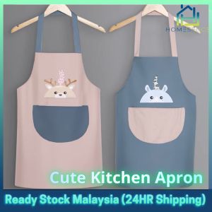 Sleeveless Waterproof Kitchen Chef BBQ Cooking Baking Apron Hanging Neck and Wiping Hands Apron Oxford厨房牛津防水挂脖擦手围裙