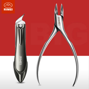 RIMEI | Pointed & Slanted Edge Ingrown Toenail Clipper Set for Pedicure Large Size