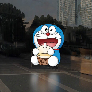 Cartoon Static Sticker No Adhesive Collision Protection