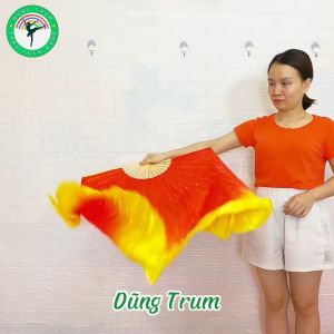 Quạt múa tua rộng 40cm múa biểu diễn văn nghệ cực đẹp