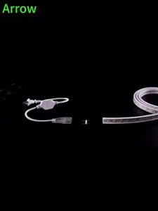 Arrow LED Strip Light waterproof Cuttable AC flexible rope tube narrow neon light for DIY Christmas holiday Decoration for room light ceiling outdoor Eye protection Warm Light