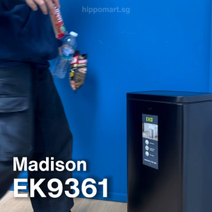 EKO Dustbin | Madison | EK9361 | Trash Bin | Waste Bin | Stainless Steel | Step Pedal Bin | Soft Closing