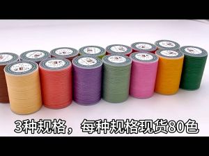 Jhj0 1 Cuộn Dây Polyester Phẳng 0.8Mm 90M Bằng Da Chỉ Sáp 150D Chỉ Khâu Thủ Công