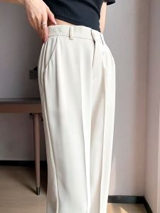 Plain Pencil Pants for Women Plus Size Work High Waist Suit Pants