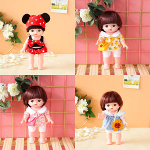 Decorative Cotton Doll Lamb Sister Pin Toy Accessories Clothing Bag Girls Toy for Ages 6 plus Chinese Fabric Dolls