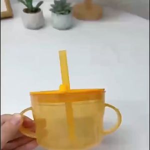 Bevavar Gelas Susu Anak Straw Training Mug Gelas Sedotan Bayi Anak Gelas Minum Bayi 240ml