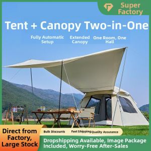 Outdoor Portable Foldable Sun-Resistant Thick Tarp Tent
