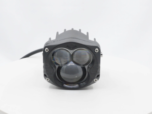 2PCS Universal Motorcycle Mini Driving Lights: High/Low Yellow&White LED Dual Color Spotlight