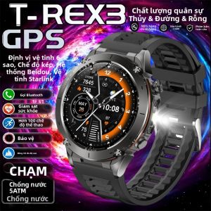 Đồng Hồ Thông Minh T-Rex 3 GPS 1.43 Inch AMOLED 10ATM Chống Nước GNSS Băng Tần Kép La Bàn Đồng Hồ Thông Minh Thể Thao Quân Sự Dành Cho Nam Giới Có Vòng Đeo Tay