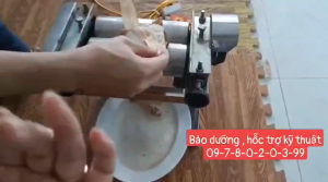 Máy cán mực  cá đuối chạy điện 100w