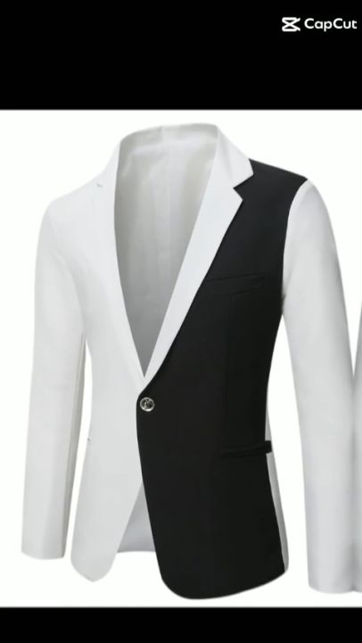 Áo vest, áo vest nam ghép 2 màu chủ đạo đen và trắng siêu ngầu - Mã N42