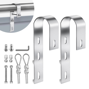 2 CÁI Giá Đỡ Gắn Tấm Pin Năng Lượng Mặt Trời Bằng Nhôm Móc Mô-đun PV Đa Năng Để Lắp Đặt Mô-đun Năng Lượng Mặt Trời An Toàn