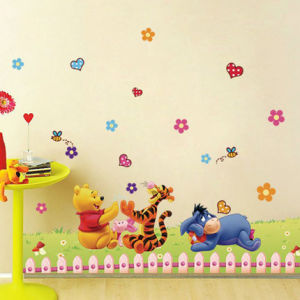 Tranh Dán Tường PVC Chống Thấm Nước Cho Phòng Trẻ Em Tranh Dán Tường Giáo Dục Sớm Hoạt Hình Hoạt Hình Tranh Dán Tường Trang Trí Cho Phòng Trẻ Sơ Sinh