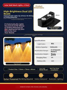 XLYS | Waterproof Wall-Mounted No Wiring Courtyard Light