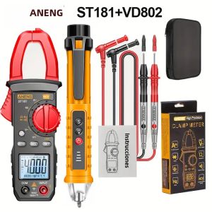 Máy Đo Kẹp Điện Tử ANENG ST181 Với Bút Thử Điện Áp VD802 Đo Dòng Điện AC/DC Điện Áp Điện Trở Điện Dung Máy Kiểm Tra NCV Dùng Cho Việc Tự Sửa Chữa Điện.