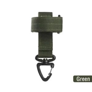 Multi-purpose Nylon Gloves Hook Outdoor Camping Tactical Climbing Rope Holder Anti-lost Hanging Buck Strap Safety Clip Belt