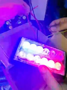 NEW ไฟไซเรน ไฟฉุกเฉิน 8LED 12LED ปรับสเต็ปได้ ไฟLED VS-8D-12D กำลังไฟ 12V มี 2 ขนาด แสงสีแดง สีน้ำเงิน (1ชิ้น)
