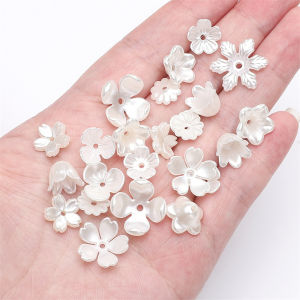 New Design Imitation Plastic ABS Pearl Beads Ivory Flower Beads For Scrapbook Handmade Bracelet Necklace Earring Keychain DIY Craft Jewelry Making Accessories