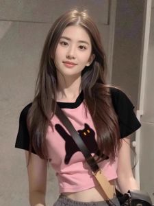 DVDK | Áo Thun Phong Cách Crop Cotton Ôm Sát