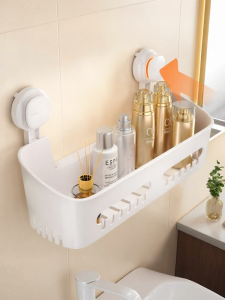 Suction No-Drill Bathroom Storage Rack