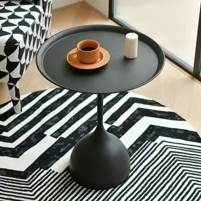 MOLORE | Cream Style Modern Luxury Round Small Apartment Coffee Table