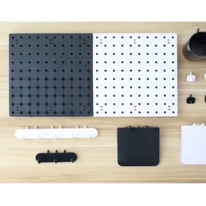 ALX MALAYSIA Bedroom DIY Pegboard Combination Kit for Wall Hanging Organizer Room Decor Board Shelf Peg Hooks Storage Containers Display Rack Rak Gantung 洞洞板