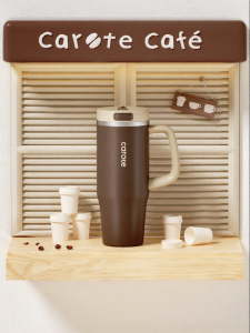 CAROTE | High Capacity Thermal Cup Aesthetic Design Ceramic Lining For Car