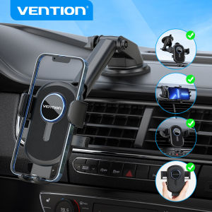 Vention Car Phone Holder Car Mounts Stand Strong Suction Cup Adjustable Universal Gravity Holder Stand for Phone 14 13 12 Pro Xiaomi Samsung Huawei 360 Degree 4.7-7.2 inches dashboard handphone holder for Car
