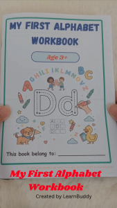 LearnBuddy My First Alphabet Tracing Fun Activities Workbook for Kids Ages 3–6 | ABC Tracing