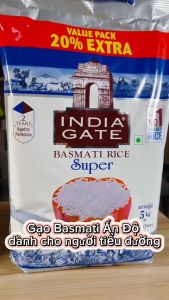 Gạo basmati Ấn Độ dành cho người tiểu đường 5kg