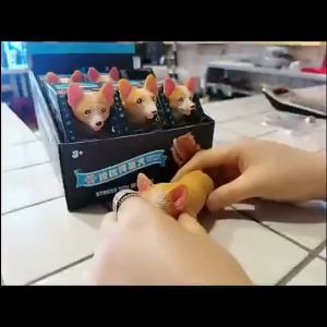 Children Funny Pinch Corgi Decompression Toy Cartoon Toys Relieve Animals Squishy Dog Adults Stress Fidgets Dachshund Kids