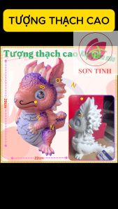 Tượng thạch cao Rồng Năm Mới RỒNG HOÀNG ĐẠO Siêu Nét M9 trang trí Tết (Không kèm màu) Bé Tô Màu Tô Tượng