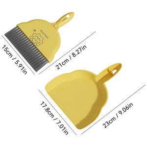 WORTHBUY 1Set Mini Cute Broom And Dustpan Set Household Handheld Sweeping Brush With Garbage Shovel Desktop Cleaning Tools