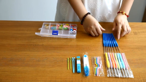 ชุดเข็มตะขอถักโครเชต์ ใช้งานง่าย ตะขอโครเชต์ 16 อัน โครเชต์ชุดอุปกรณ์ถักDIY พร้อมส่งจากไทย