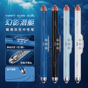 Smooth Gliding Dual-Headed Neutral Pen Ins Style Submarine Push-Button Inkless Writing Tool for Students Note-Taking And Marking