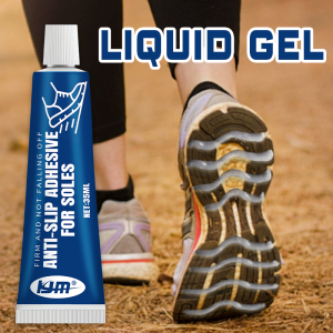 KJM New Anti-Slip Sole Liquid Gel 35ml- Universal Shoe Grip Enhancer Easy Apply Durable Non-Slip Solution for All Footwear
