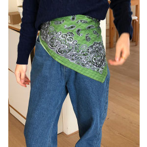 Khăn Choàng Bằng Vải Lanh Cotton Màu Đỏ Cổ Điển Mới Khăn Quàng Cổ Hạt Dẻ Khăn Vuông Cotton Khăn Trùm Đầu Khăn Tam Giác