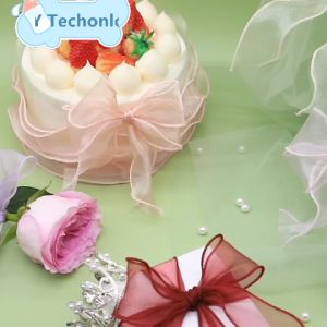 4cm width Chiffon Ribbon for Gift / Flower Wrapping DIY Crafts Bouquet Garland Baking Decoration/  DIY /Gifts Wedding /valentines day decor Decor Thin and light Fishtail yarn Childrens hair decoration ribbon 10 yards 1 roll