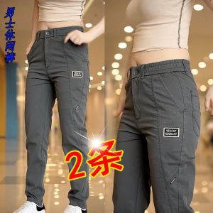 Ultra-Thin Mens Casual Pants Straight Leg Wide Leg Ice Silk Lightweight Summer Fashion Tencel Loose Fit Daily Wear