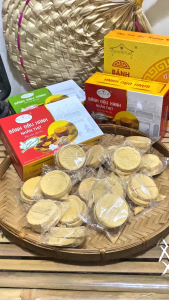 Bánh Đậu Xanh Hội An Nhân Thịt - Thương hiệu Bông - Túi 500g/Hộp 125g
