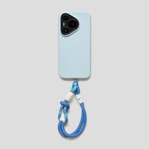 Liquid Silicone Case with Short Strap and Soft Lining for Huawei