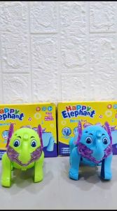 Mainan Anak Robot Gajah Berjalan Light & Sound Animal Elephant BO59