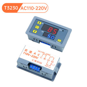 Aideepen | AC 110V 220V DC 12V DC24V Time Delay Relay LED Display Cycle Timer Switch Adjustable Timing Delay Relay Time Power Suppy T3230